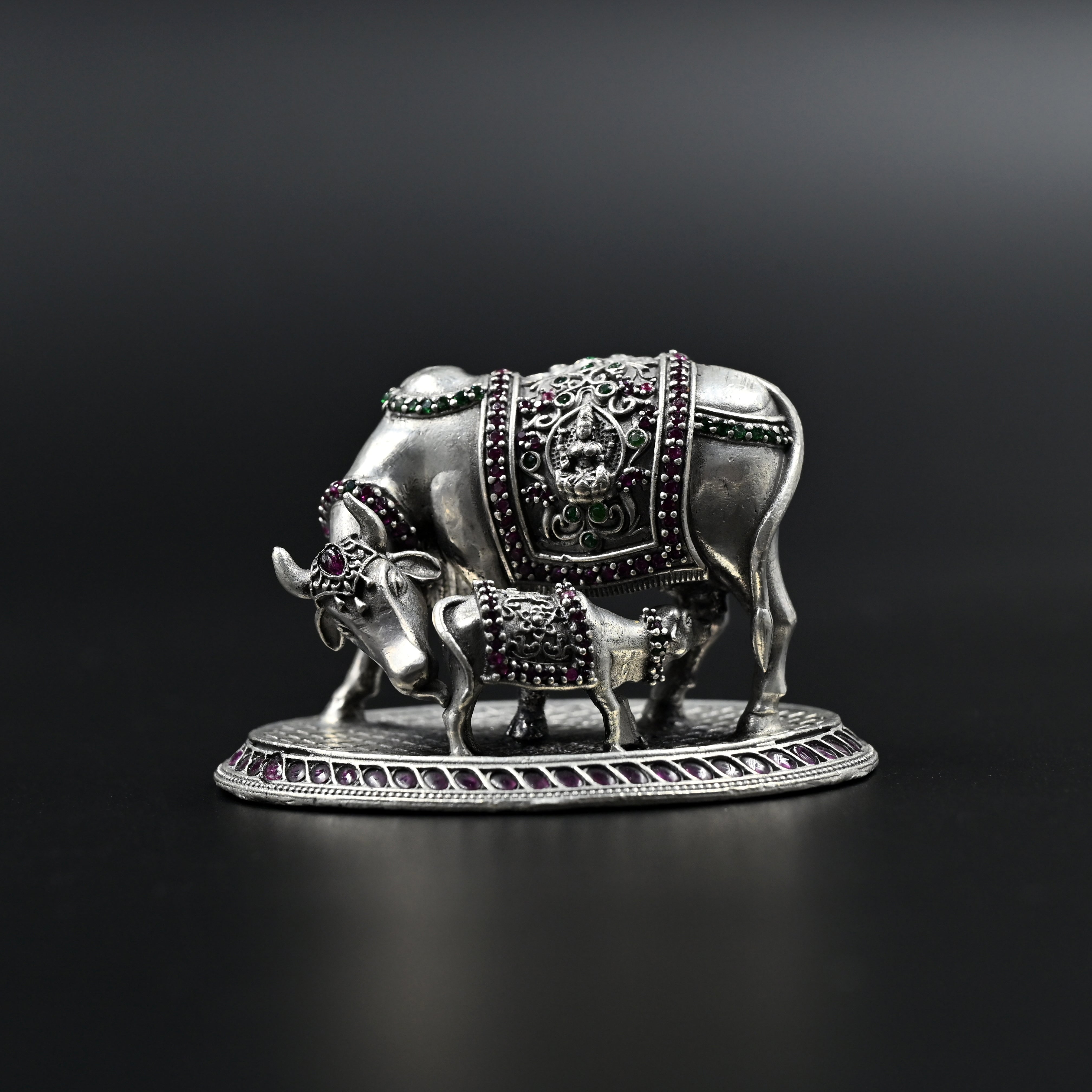 Shubh Ratna Kamdhenu silver for pooja