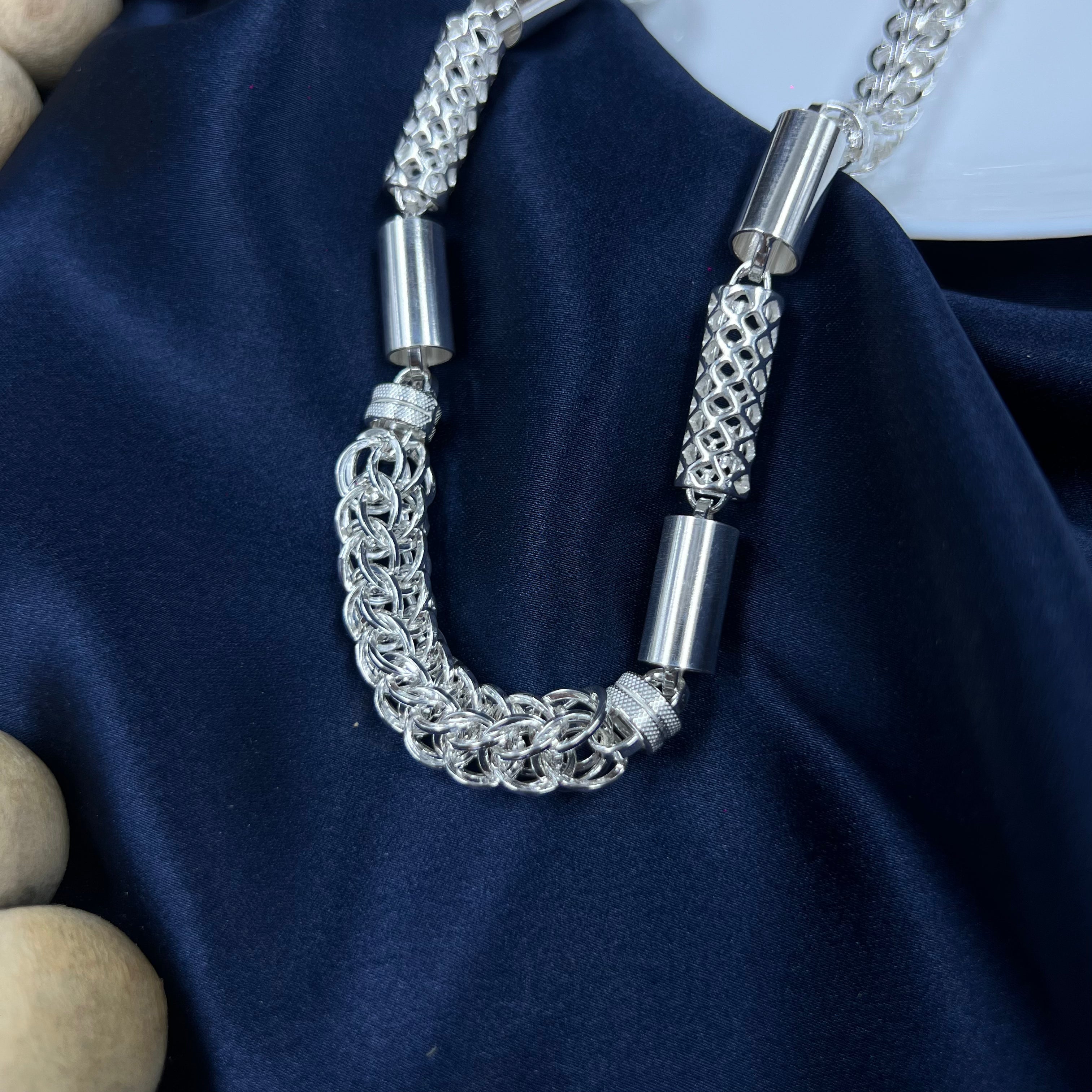 Silver Alpha Chain for men