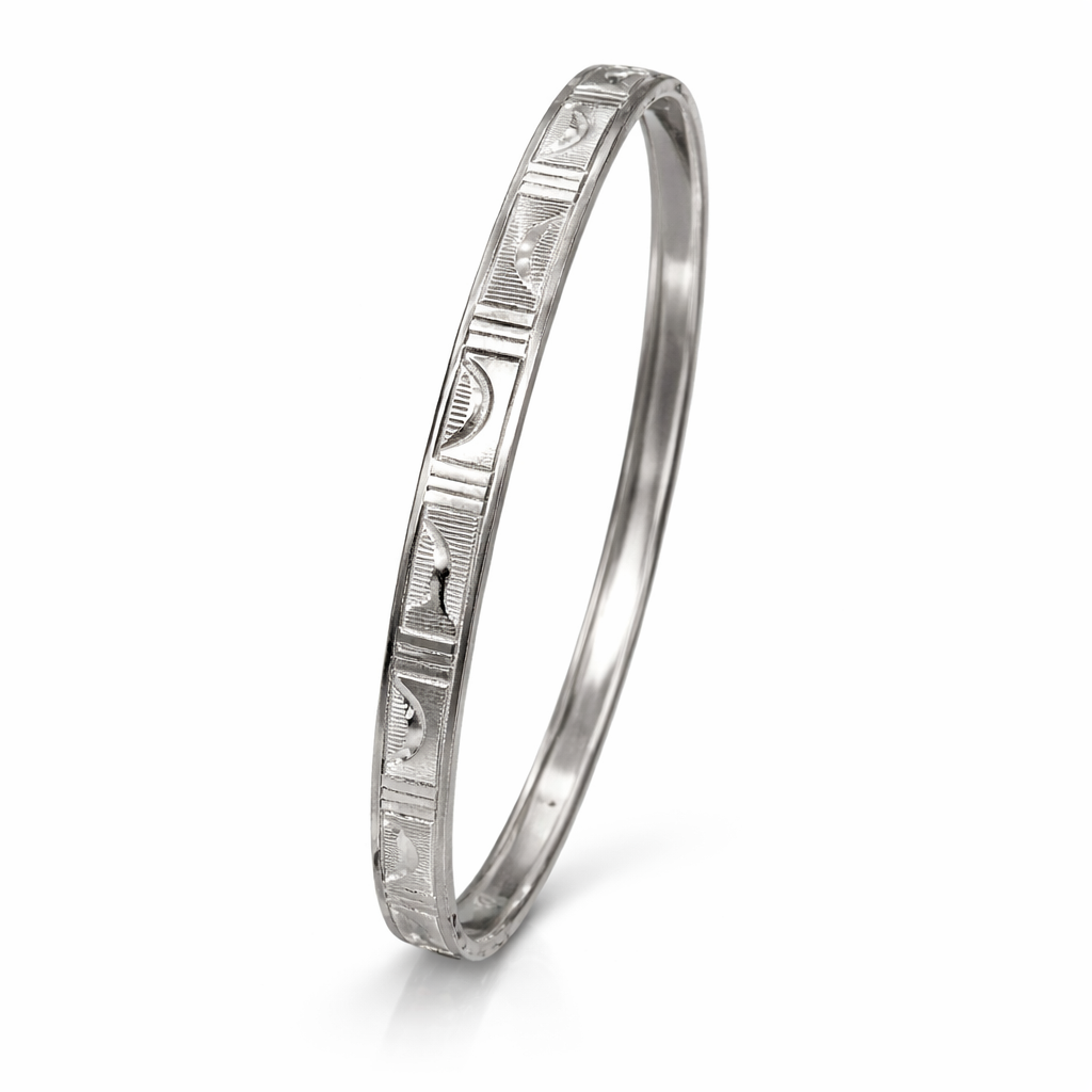 silver bangles set ivana