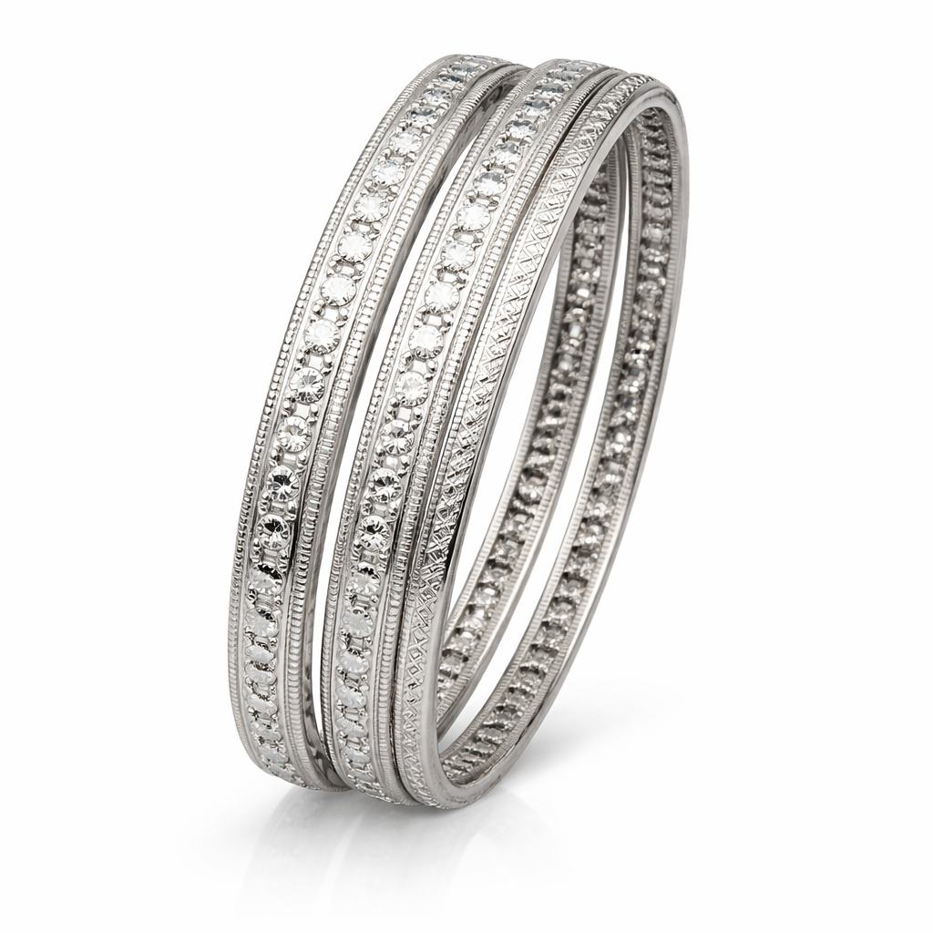 silver bangles set vanya