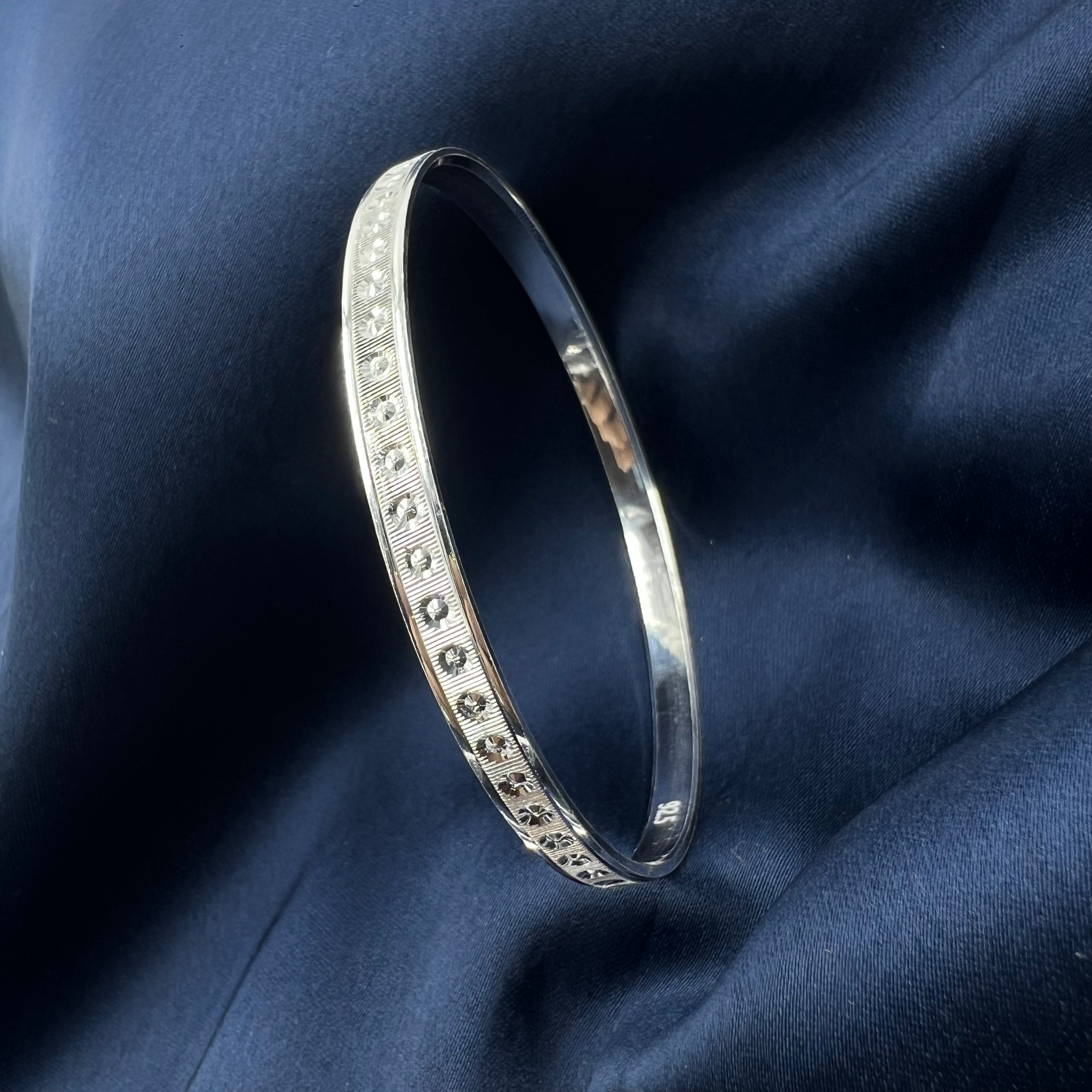 silver bangles set