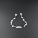Silver Cuban Link 925 silver bracelet
