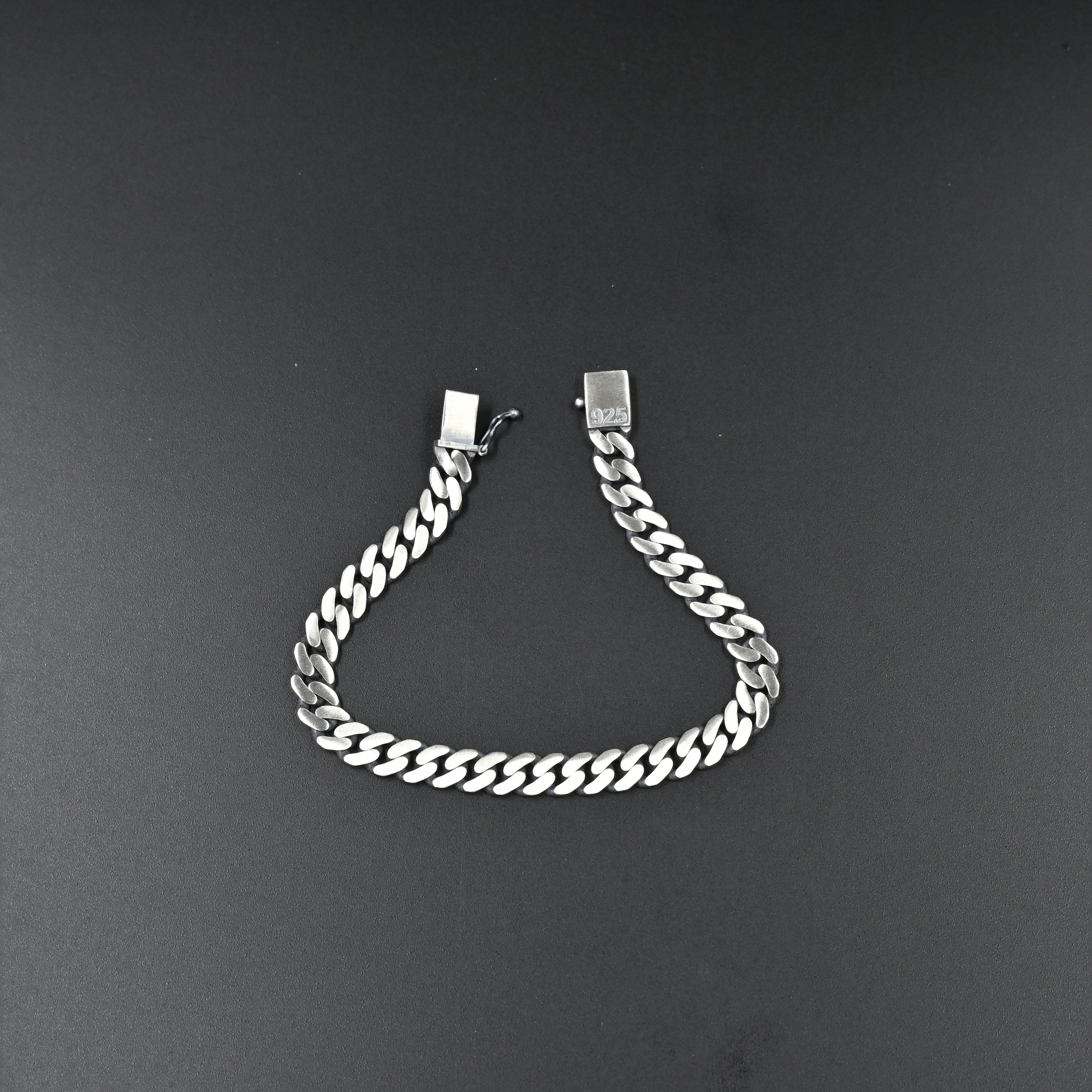 Silver Cuban Link 925 silver bracelet