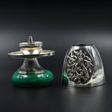 Silver jyote stand dome for home temple