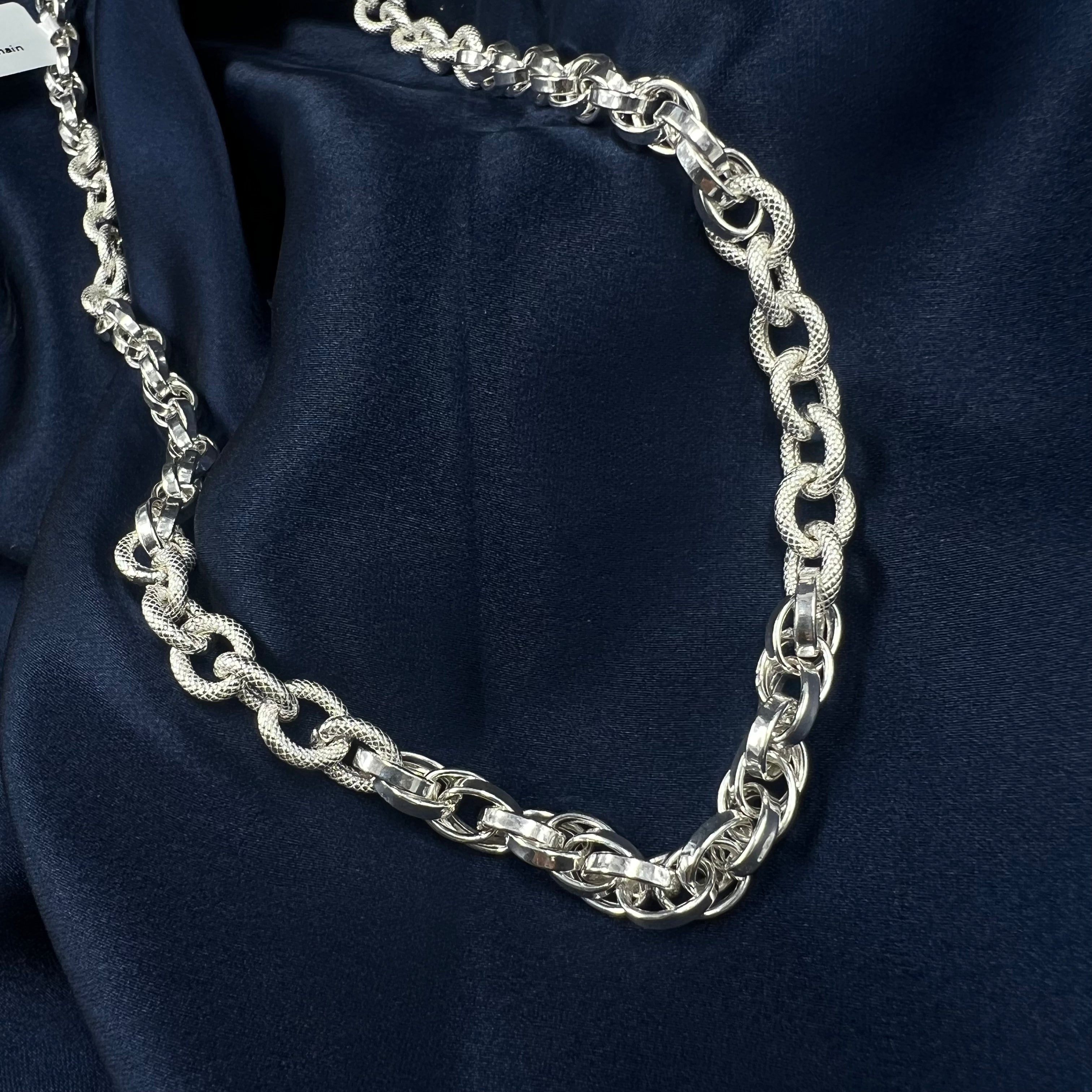 Silver Sterling Commander Chain