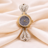 silver ring watch for women dial design