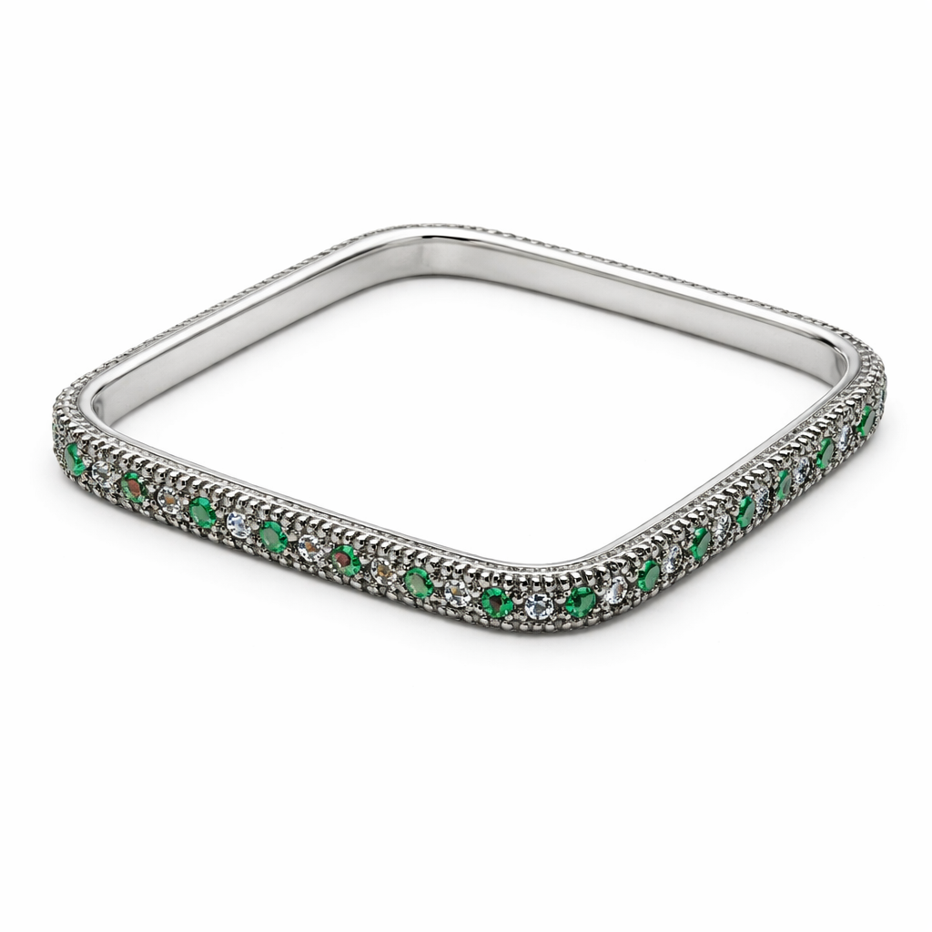 sleek elina silver bangle