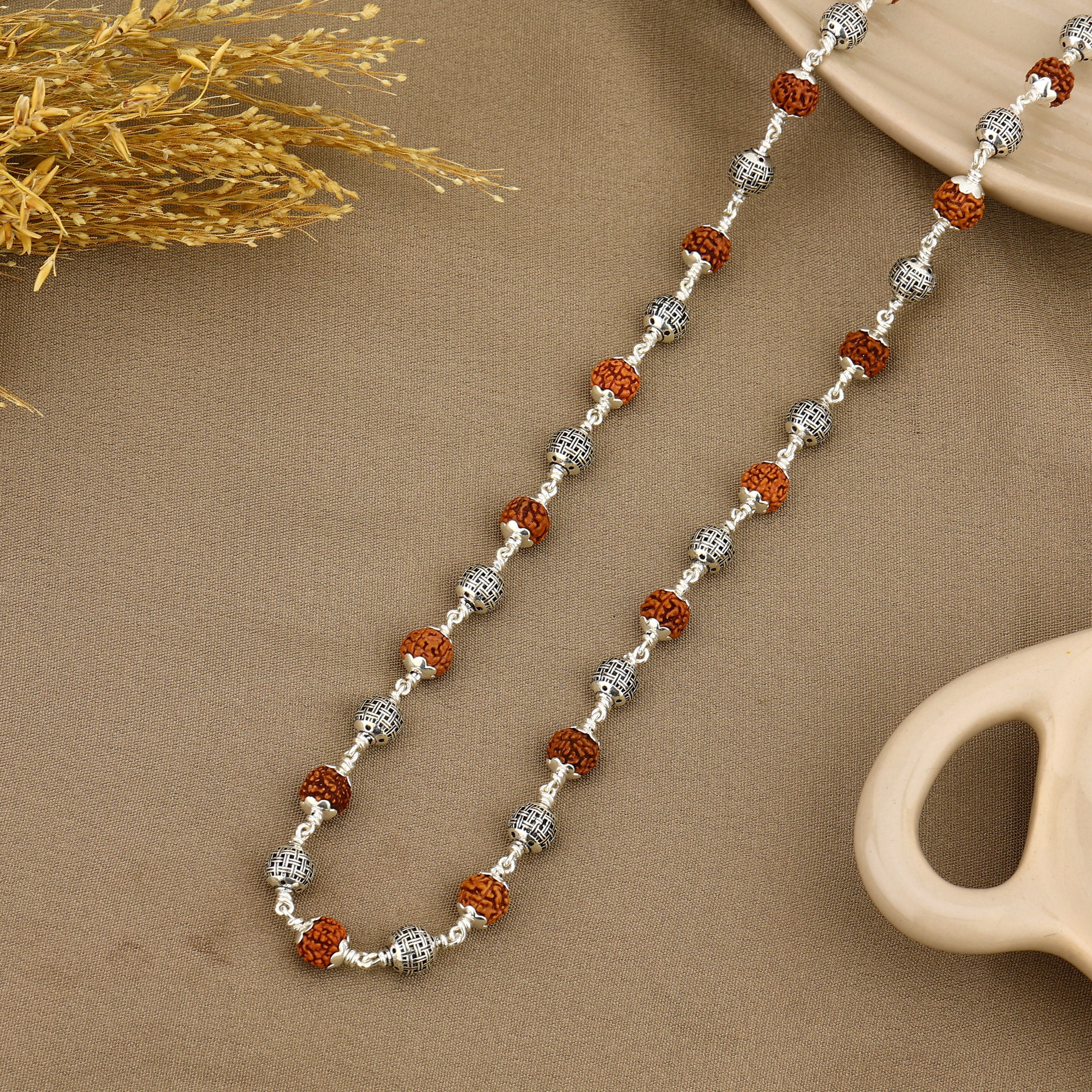 Spiritual rudraksha mala beads