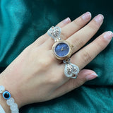 sterling silver ring watch for ladies