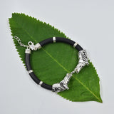 Twin Stallions 925 silver bracelet