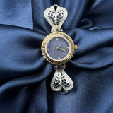 women silver watch ring fashion